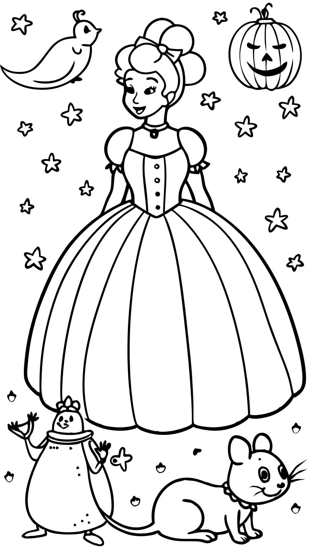 coloriages de Cendrillon imprimables